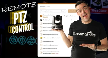 Remote PTZ Camera Control